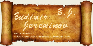 Budimir Jereminov vizit kartica